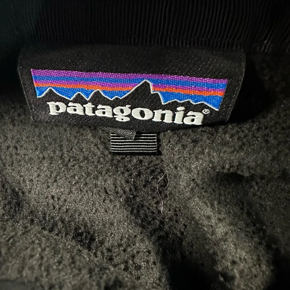 Patagonia Men’s Lightweight Black Marsupial T-Snap‎ Fleece Pullover Size Small